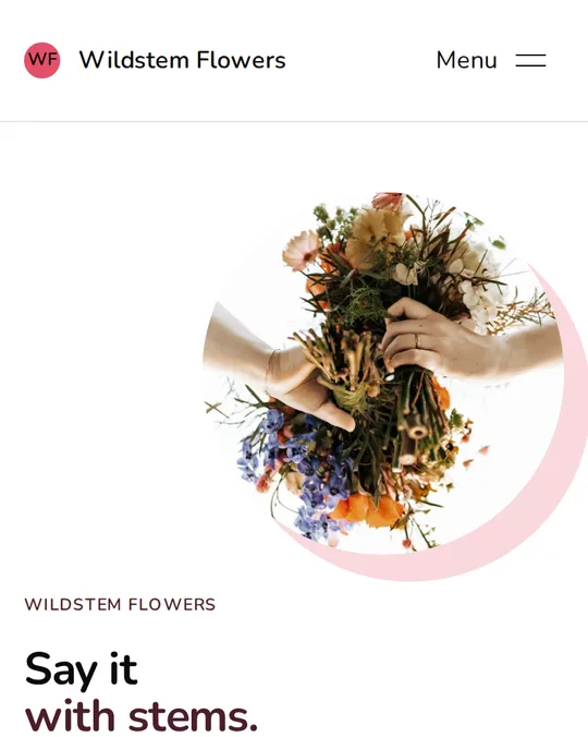 The Bloom website design