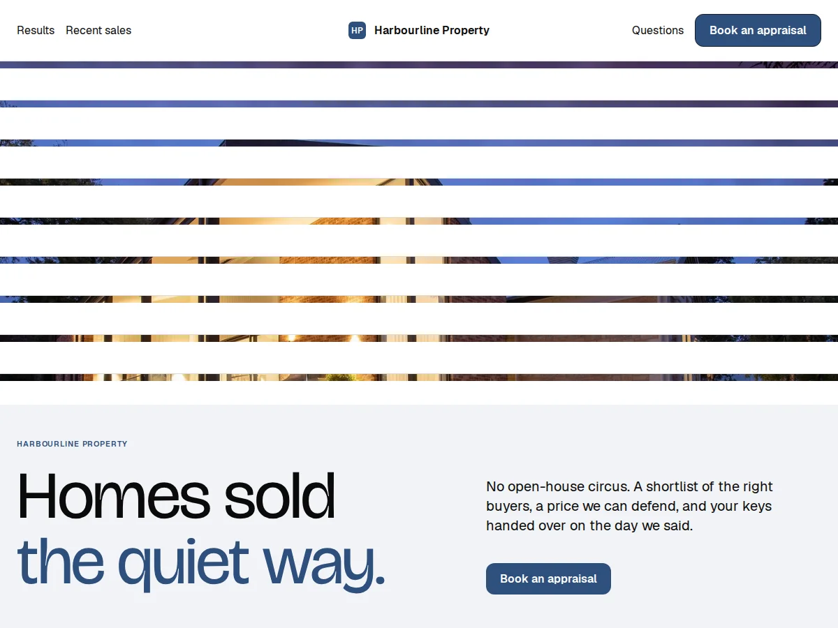 The Keys website design