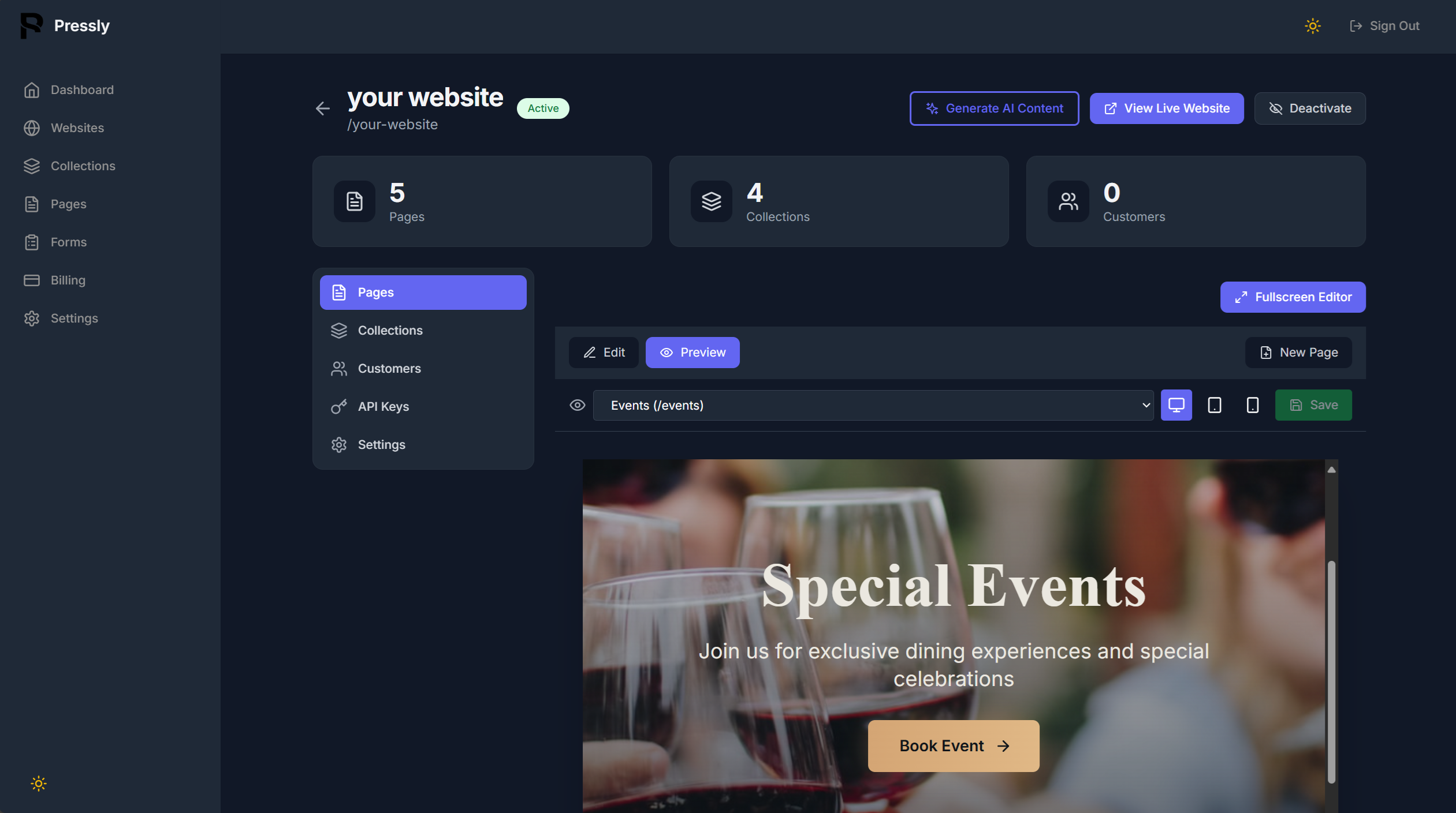 Pressly App Screenshot